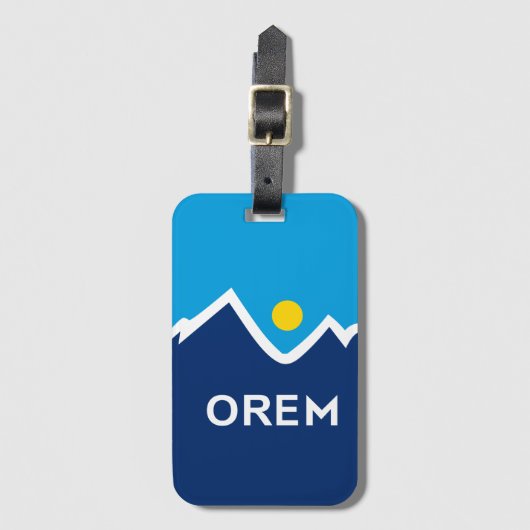 Vlag van Orem, Utah Bagagelabel (Voorkant (verticaal))