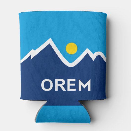 Vlag van Orem, Utah Blikjeskoeler (Achterkant)