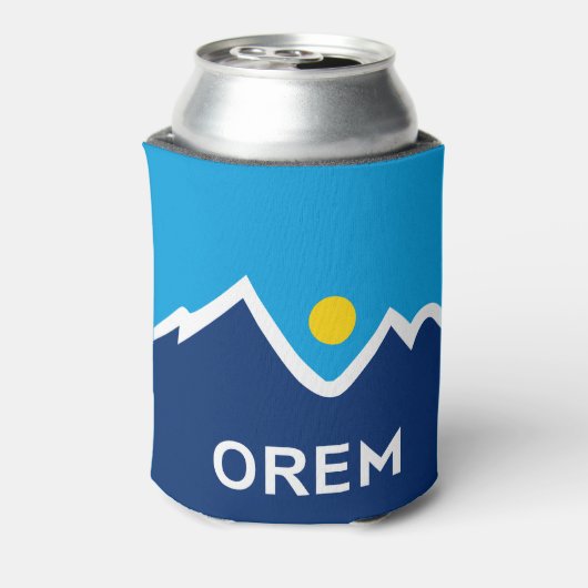 Vlag van Orem, Utah Blikjeskoeler (Blikje Achterkant)