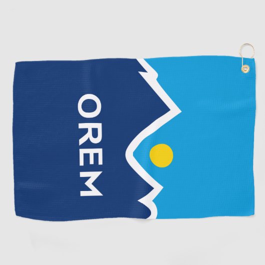 Vlag van Orem, Utah Golfhanddoek (Horizontaal)