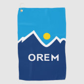 Vlag van Orem, Utah Golfhanddoek (Voorkant)