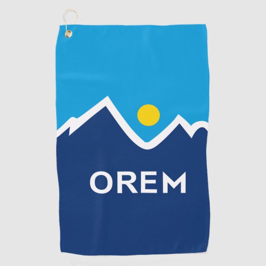 Vlag van Orem, Utah Golfhanddoek (Voorkant)