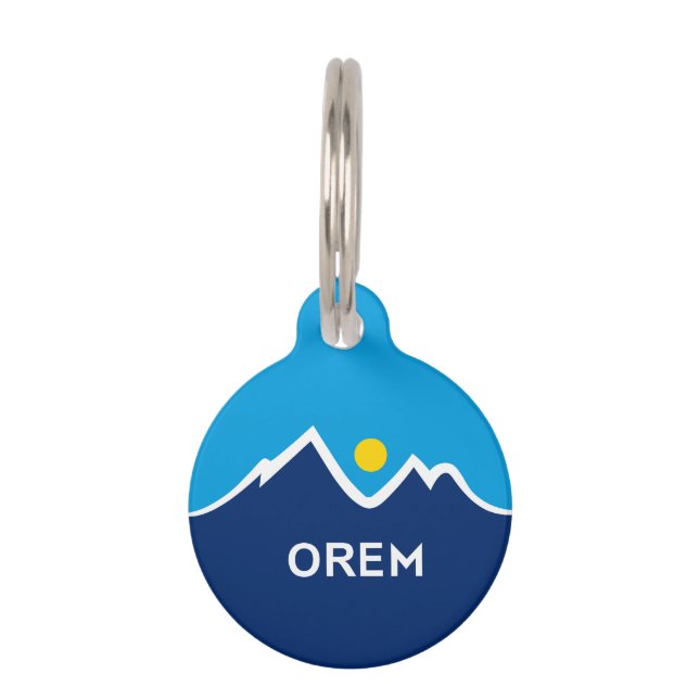 Vlag van Orem, Utah Huisdierpenning (Voorkant)