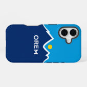 Vlag van Orem, Utah iPhone 16 Hoesje (Achterkant horizontaal)