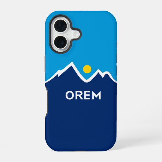Vlag van Orem, Utah iPhone 16 Hoesje (Achterkant)