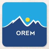 Vlag van Orem, Utah Kartonnen Onderzetters (Voorkant)