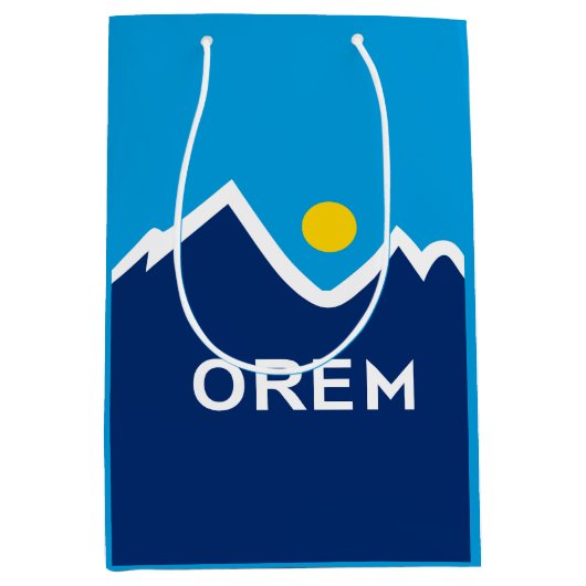 Vlag van Orem, Utah Medium Cadeauzakje (Voorkant)