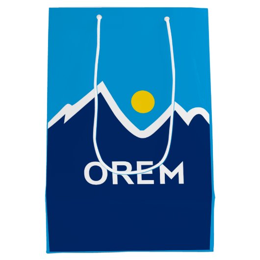 Vlag van Orem, Utah Medium Cadeauzakje (Achterkant)