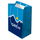 Vlag van Orem, Utah Medium Cadeauzakje (Achterkant Gekanteld)