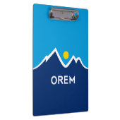 Vlag van Orem, Utah paar manchetknopen Klembord (Rechts)