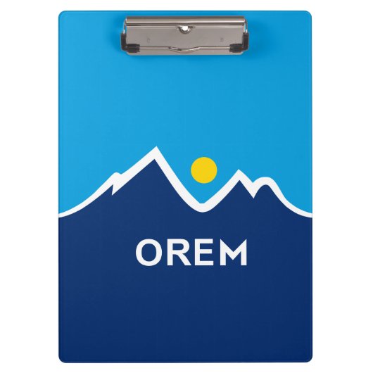 Vlag van Orem, Utah paar manchetknopen Klembord (Voorkant)