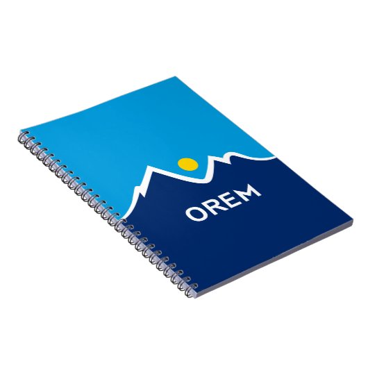 Vlag van Orem, Utah paar manchetknopen Notitieboek (Rechterzijde)