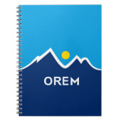 Vlag van Orem, Utah paar manchetknopen Notitieboek (Voorkant)