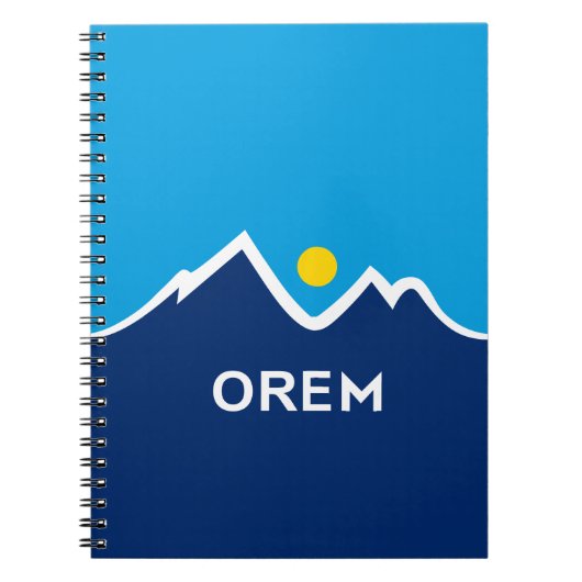 Vlag van Orem, Utah paar manchetknopen Notitieboek (Voorkant)