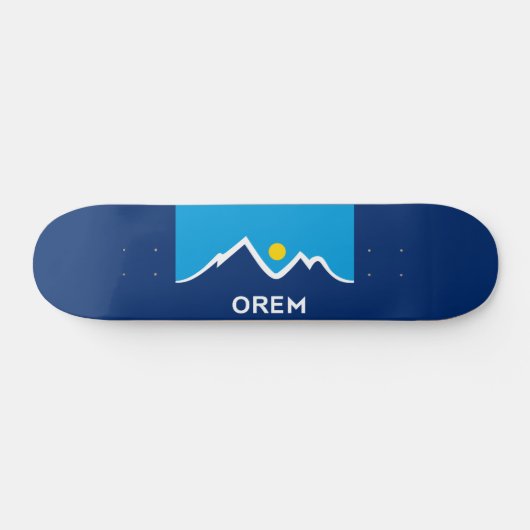 Vlag van Orem, Utah paar manchetknopen Persoonlijk Skateboard (Horizontaal)