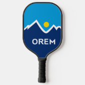 Vlag van Orem, Utah Pickleball Paddle (Achterkant)