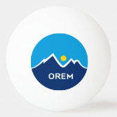 Vlag van Orem, Utah Pingpongbal (Voorkant)