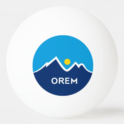 Vlag van Orem, Utah Pingpongbal (Achterkant)