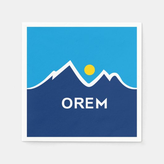 Vlag van Orem, Utah Servet (Voorkant)