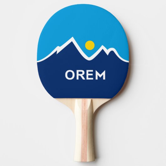 Vlag van Orem, Utah Tafeltennisbatje (Voorkant)