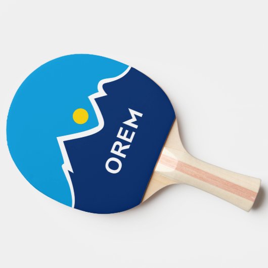 Vlag van Orem, Utah Tafeltennisbatje (Zijkant)
