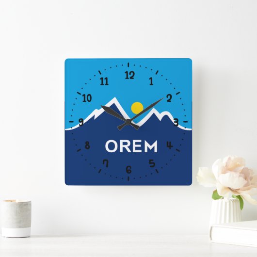 Vlag van Orem, Utah Vierkante Klok (Huis)