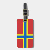Vlag van Orkney Bagagelabel (Voorkant verticaal)
