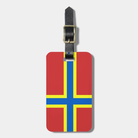 Vlag van Orkney Bagagelabel (Voorkant verticaal)