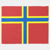 Vlag van Orkney Fleece Deken (Voorkant (Horizontaal))