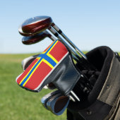 Vlag van Orkney Golf Head Hoesje Golfheadcover (Insitu)