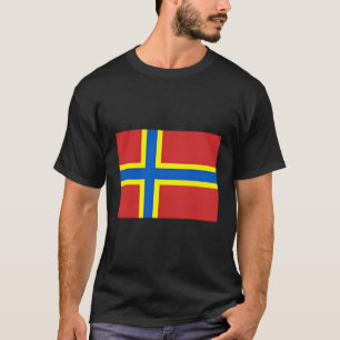 Vlag van Orkney Islands Schotse eilanden T-shirt