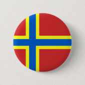 Vlag van Orkney Ronde Button 5,7 Cm (Voorkant)