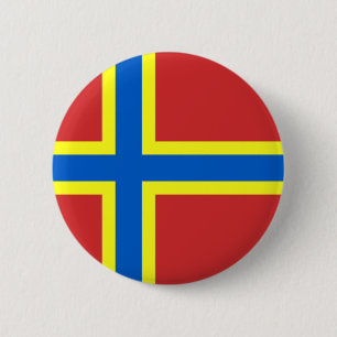 Vlag van Orkney Ronde Button 5,7 Cm