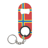 Vlag van Orkney Sleutelhanger Flesopener Mini Flessenopener (Voorkant)