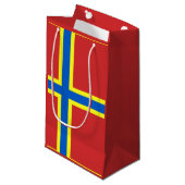 Vlag van Orkney Small Gift Bag Klein Cadeauzakje (Voorkant Gekanteld)