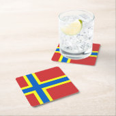 Vlag van Orkney Square Paper Onderzetter (Insitu)