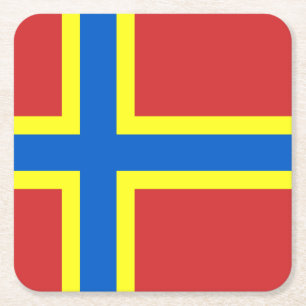 Vlag van Orkney Square Paper Onderzetter
