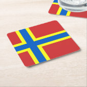 Vlag van Orkney Square Paper Onderzetter (Schuin)