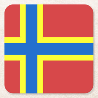 Vlag van Orkney Square Paper Onderzetter