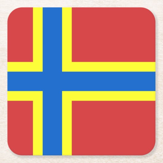 Vlag van Orkney Square Paper Onderzetter (Voorkant)