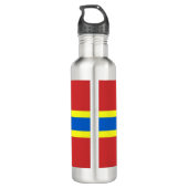 Vlag van Orkney Stainless Steel Water Bottle Waterfles (Achterkant)