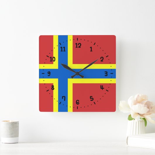 Vlag van Orkney Vierkante Klok (Huis)