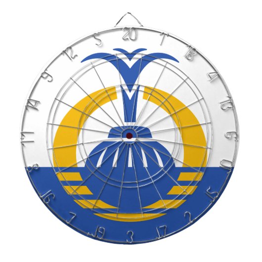 Vlag van Orlando, Florida. Dartbord (Voorkant)