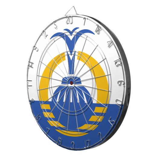 Vlag van Orlando, Florida. Dartbord (Voorkant Rechts)