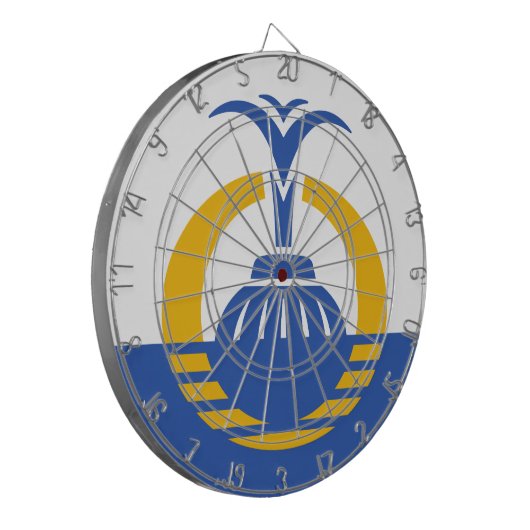 Vlag van Orlando, Florida. Dartbord (Voorkant Links)