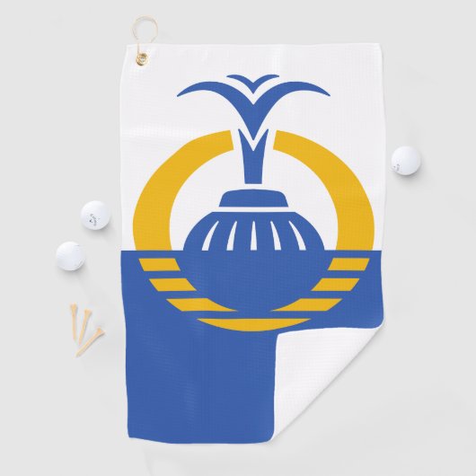 Vlag van Orlando, Florida. Golfhanddoek (Insitu)