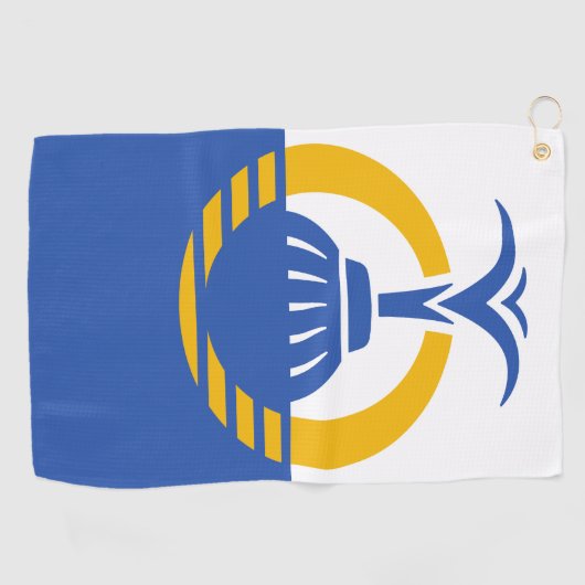 Vlag van Orlando, Florida. Golfhanddoek (Horizontaal)