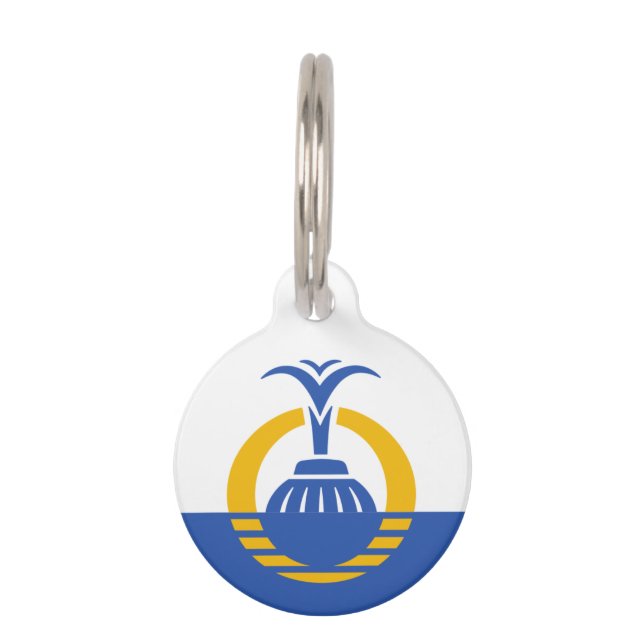 Vlag van Orlando, Florida Huisdierpenning (Voorkant)