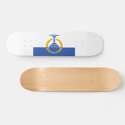 Vlag van Orlando, Florida. Persoonlijk Skateboard (Horizontaal)