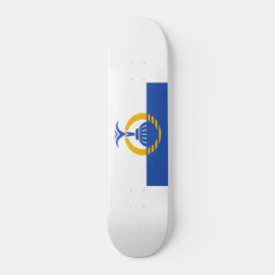Vlag van Orlando, Florida. Persoonlijk Skateboard